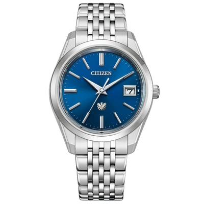 Pre-owned Citizen Aq4100-57l [high Precision Eco Drive Year Difference ±5 Second]