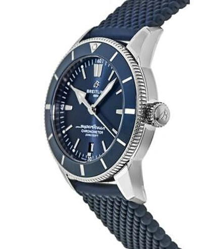 Pre-owned Breitling Superocean Heritage Automatic 44 Blue Men's Watch Ab2030161c1s1
