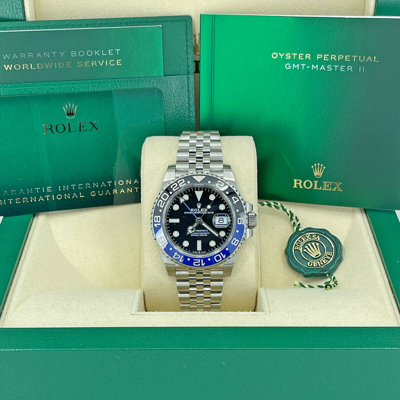 Pre-owned Rolex Gmt Master Ii Batgirl 126710blnr Unworn 2022