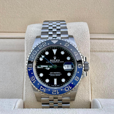 Pre-owned Rolex Gmt Master Ii Batgirl 126710blnr Unworn 2022