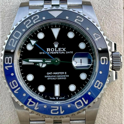 Pre-owned Rolex Gmt Master Ii Batgirl 126710blnr Unworn 2022