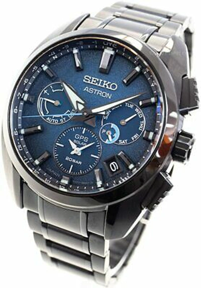 Pre-owned Seiko 2021  Astron Gps Solar Global Line Sports 5x Ti Sbxc105 Limited Men's Watch