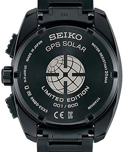Pre-owned Seiko 2021  Astron Gps Solar Global Line Sports 5x Ti Sbxc105 Limited Men's Watch