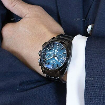 Pre-owned Seiko 2021  Astron Gps Solar Global Line Sports 5x Ti Sbxc105 Limited Men's Watch