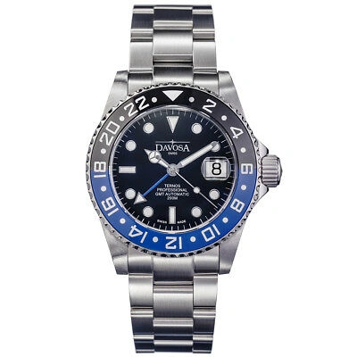 Pre-owned Davosa Swiss Ternos Batman Professional Tt Gmt 16157145 Automatic Men's Watch