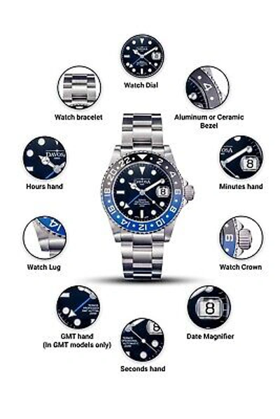 Pre-owned Davosa Swiss Ternos Batman Professional Tt Gmt 16157145 Automatic Men's Watch