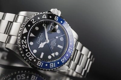 Pre-owned Davosa Swiss Ternos Batman Professional Tt Gmt 16157145 Automatic Men's Watch