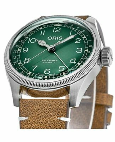 Pre-owned Oris Big Crown Pointer Date Cervo Volante Men's Watch 01 754 7779 4067-set