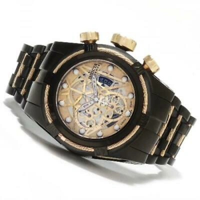 Pre-owned Invicta Reserve 13665 Bolt Swiss Made Dubois Depraz Chrono 14k Gold Mens Watch
