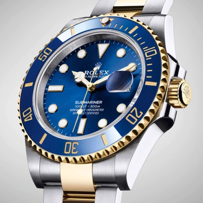 Pre-owned Rolex Submariner, Bluesy, 41mm, Blue Dial, Ref 126613lb Unworn Complete 2024