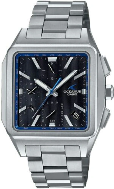 Pre-owned Casio Oceanus Ocw-t5000-1ajf Solar Radio Men's Watch Titanium Bluetooth