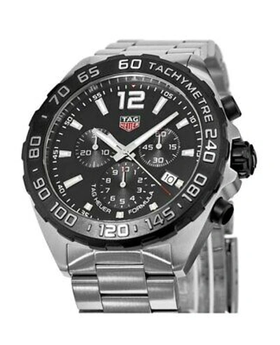 Pre-owned Tag Heuer Formula 1 Quartz Chronograph Black Men's Watch Caz1010.ba0842