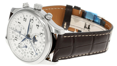 Pre-owned Longines Master Collection Auto Silver Dial Lthr Men's Watch L2.773.4.78.3