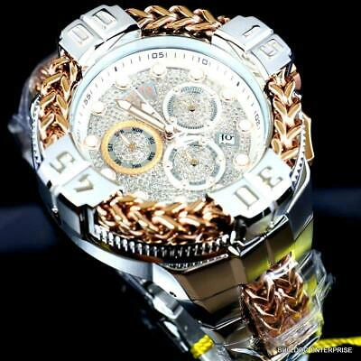 Pre-owned Invicta Reserve Gladiator Spartacus 1.63 Ctw Diamond 2 Tone Steel 60mm Watch
