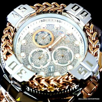 Pre-owned Invicta Reserve Gladiator Spartacus 1.63 Ctw Diamond 2 Tone Steel 60mm Watch