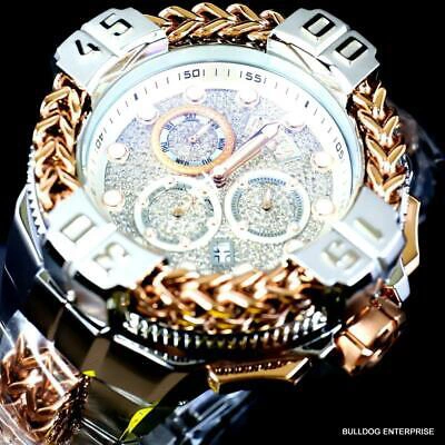 Pre-owned Invicta Reserve Gladiator Spartacus 1.63 Ctw Diamond 2 Tone Steel 60mm Watch