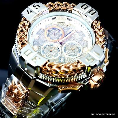 Pre-owned Invicta Reserve Gladiator Spartacus 1.63 Ctw Diamond 2 Tone Steel 60mm Watch