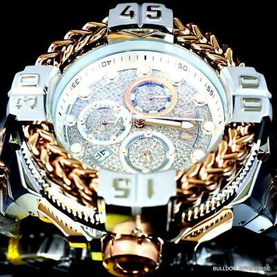 Pre-owned Invicta Reserve Gladiator Spartacus 1.63 Ctw Diamond 2 Tone Steel 60mm Watch
