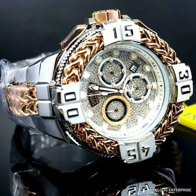 Pre-owned Invicta Reserve Gladiator Spartacus 1.63 Ctw Diamond 2 Tone Steel 60mm Watch