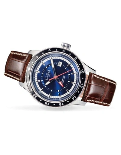 Pre-owned Davosa Mens Swiss Made Automatic Dual Time Watch Eta Movement 161.501.45
