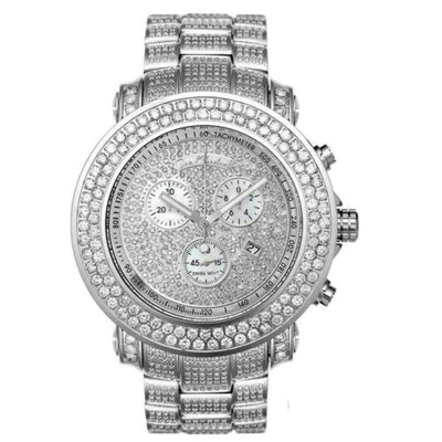 Pre-owned Joe Rodeo Men's Diamond Watch  Junior Jju36 19.25 Ct Fully Loaded Dial In White