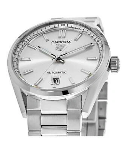Pre-owned Tag Heuer Carrera Automatic Silver Dial Steel Men's Watch Wbn2111.ba0639