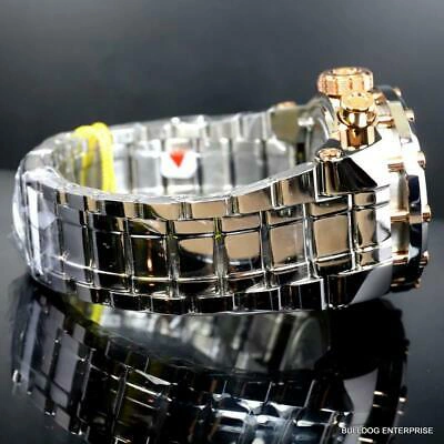 Pre-owned Invicta Bolt Magnum Tria 2.5 Ctw Diamond Rose Gold Two Tone Swiss 52mm Watch
