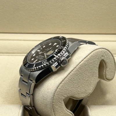 Pre-owned Rolex Submariner 116610ln 40mm Steel Ceramic Black Dial Full Stickers