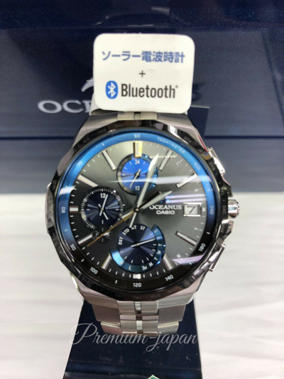 Pre-owned Casio Ocw-s5000e-1ajf Oceanus Manta Bluetooth Watch