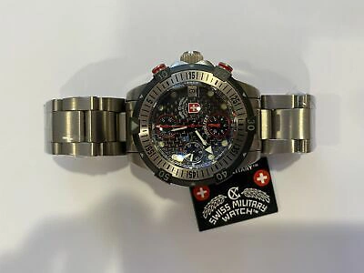 Pre-owned Swiss Military Cx  20000 Ft Diving Watch Guinness Record Eta 7750 Cosc Sil