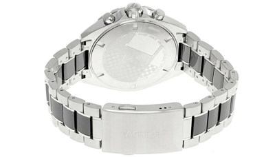 Pre-owned Tag Heuer Formula-1 43mm Chronograph Ss Ceramic Watch Caz1011.ba0843