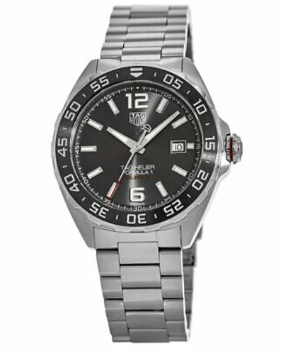 Pre-owned Tag Heuer Formula 1 Automatic 43mm Grey Dial Men's Watch Waz2011.ba0842