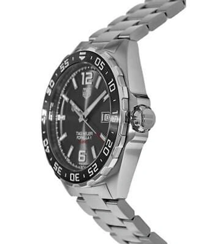 Pre-owned Tag Heuer Formula 1 Automatic 43mm Grey Dial Men's Watch Waz2011.ba0842