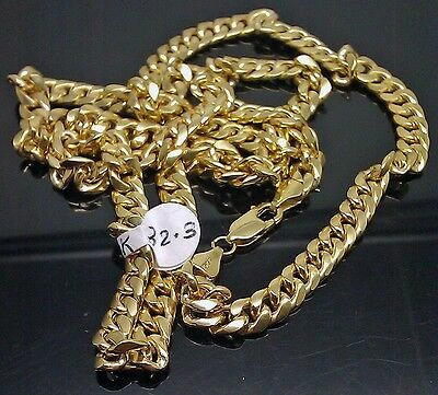 Pre-owned Miami Real 10k Gold  Cuban Chain 7mm 26 Inch Necklace Box Clasp Real 10kt Gold