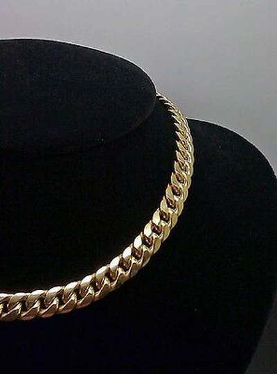 Pre-owned Miami Real 10k Gold  Cuban Chain 7mm 26 Inch Necklace Box Clasp Real 10kt Gold