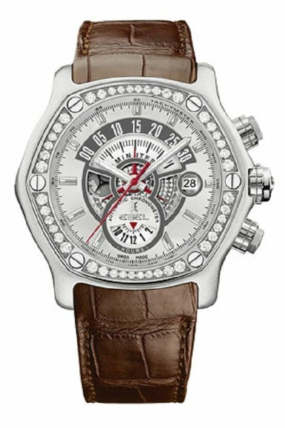 Pre-owned Ebel 1911 Tekton 1215935 Automatic Chronograph Diamond Watch $19950.00 Retail