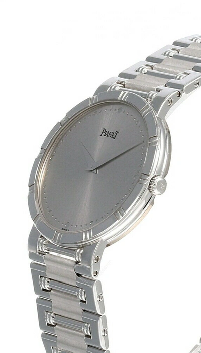 Pre-owned Piaget Dancer 18kt White Gold Round 31mm Quartz Men's Watch G0a03331