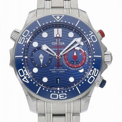 Pre-owned Omega Seamaster Blue 300m America's Cup 44mm 210.30.44.51.03.002