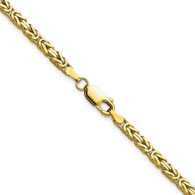 Pre-owned Skyjewelers Real 14kt Yellow Gold 30 Inch 2.5mm Byzantine With Lobster Clasp Chain; 30 Inch