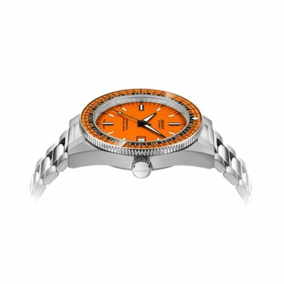 Pre-owned Jenny Je122001001 Men's Caribbean H.r.v. Orange Swiss Automatic Watch