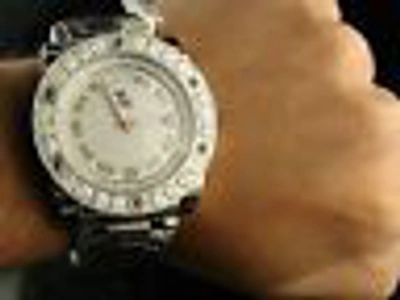 Pre-owned Aqua Master Jojo Joe Rodeo Magnum Diamond Watch 10.9 Ct In Gray