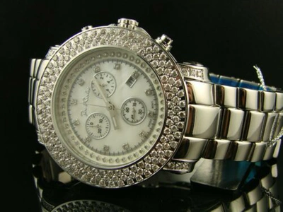Pre-owned Joe Rodeo Jojino Junior Jju20 Big Bezel Real Diamond Watch 8.0 Ct In Peru