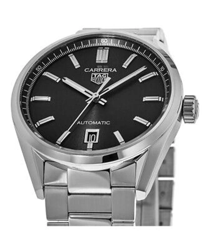 Pre-owned Tag Heuer Carrera Automatic Black Dial Steel Men's Watch Wbn2110.ba0639