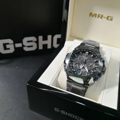 Pre-owned Casio G-shock Mrg-g1000b-1a Mrg-g Hybrid Wave Tough Solar Wrist Mrg Japan