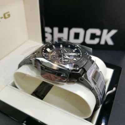 Pre-owned Casio G-shock Mrg-g1000b-1a Mrg-g Hybrid Wave Tough Solar Wrist Mrg Japan