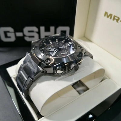 Pre-owned Casio G-shock Mrg-g1000b-1a Mrg-g Hybrid Wave Tough Solar Wrist Mrg Japan