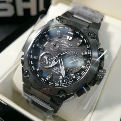 Pre-owned Casio G-shock Mrg-g1000b-1a Mrg-g Hybrid Wave Tough Solar Wrist Mrg Japan