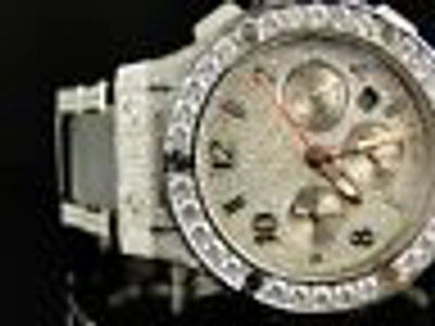 Pre-owned Hublot Mens Brand  Big Bang 44mm Evolution Ceramic Band Diamond Watch 15.95 In Silver
