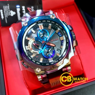 Pre-owned Casio G-shock Mt-g Volcanic Lightning Rainbow Ip Limited Edition Watch Mtg-b1000vl-4a