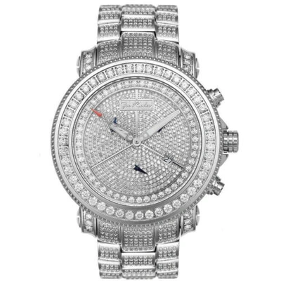 Pre-owned Joe Rodeo Men's Diamond Watch  Junior Jju42 17.25 Ct Illusion Dial In White